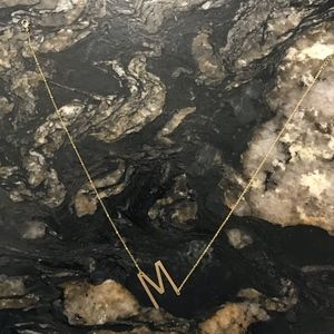 Francesca's "M" Gold Necklace